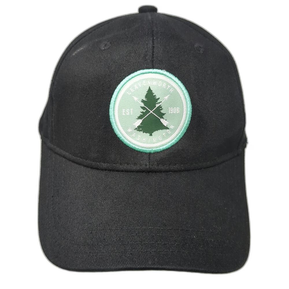 Seattle Shirt Company Snapback Black One Size Hat Leavenworth Washington Tree